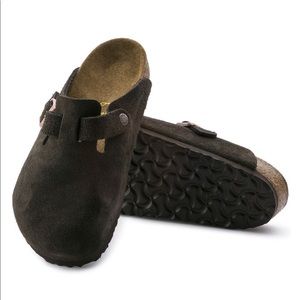 birkenstock boston clog suede size 37